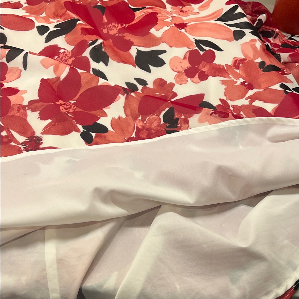 Kasper Red and Pink Floral Midi Dress - Picture 7 of 7